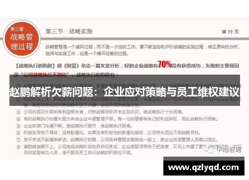 赵鹏解析欠薪问题:企业应对策略与员工维权建议 赵鹏解析欠薪问题:企业应对策略与员工维权建议